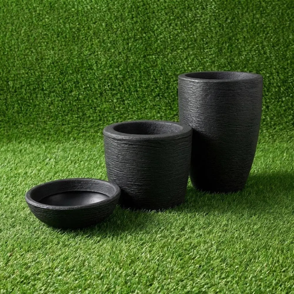 Kit 3 Vasos Texturizados Pequenos