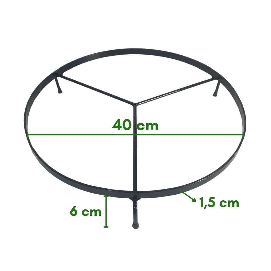 Suporte de Ferro Rasteiro Redondo
