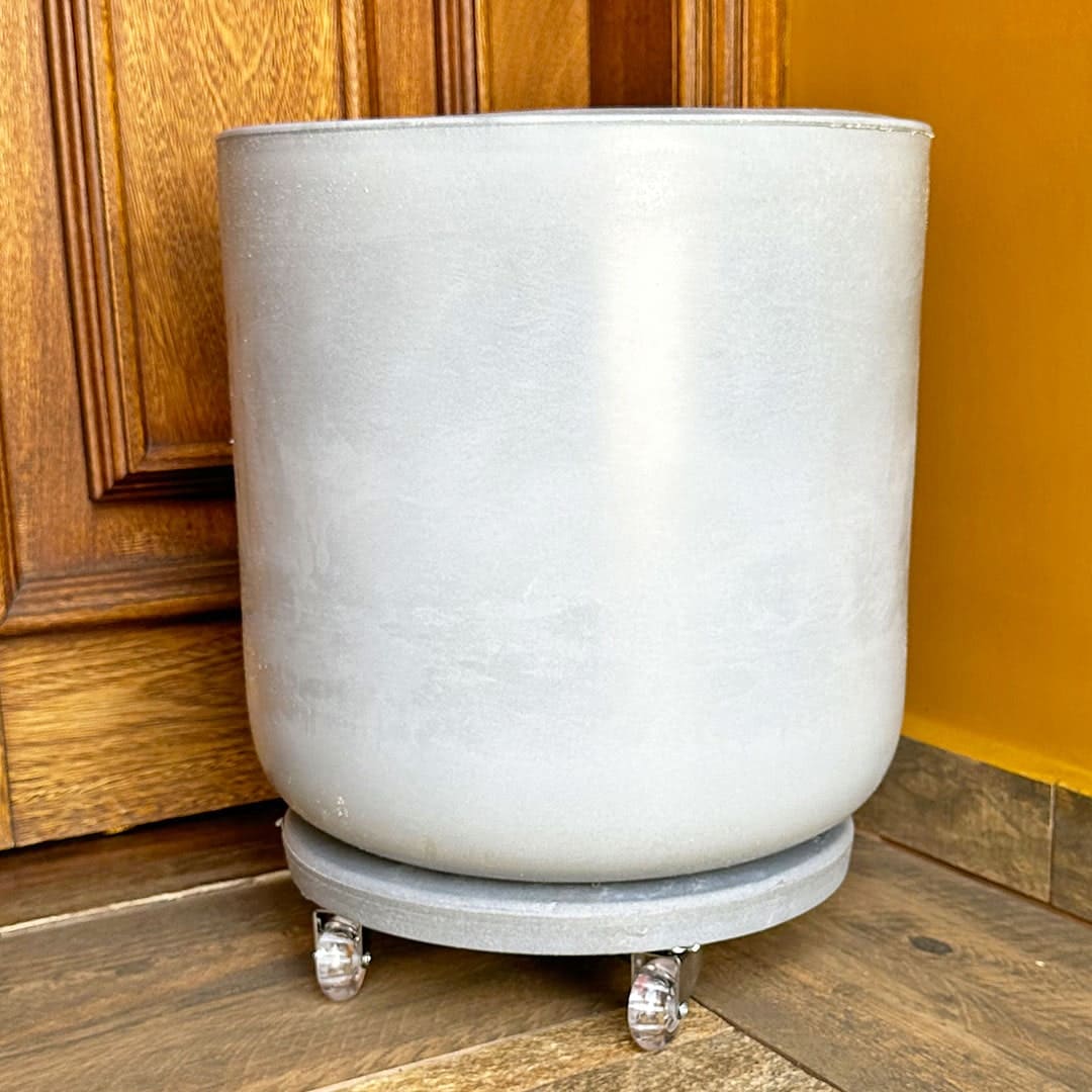 Suporte com Rodas de Silicone para Vasos Redondos