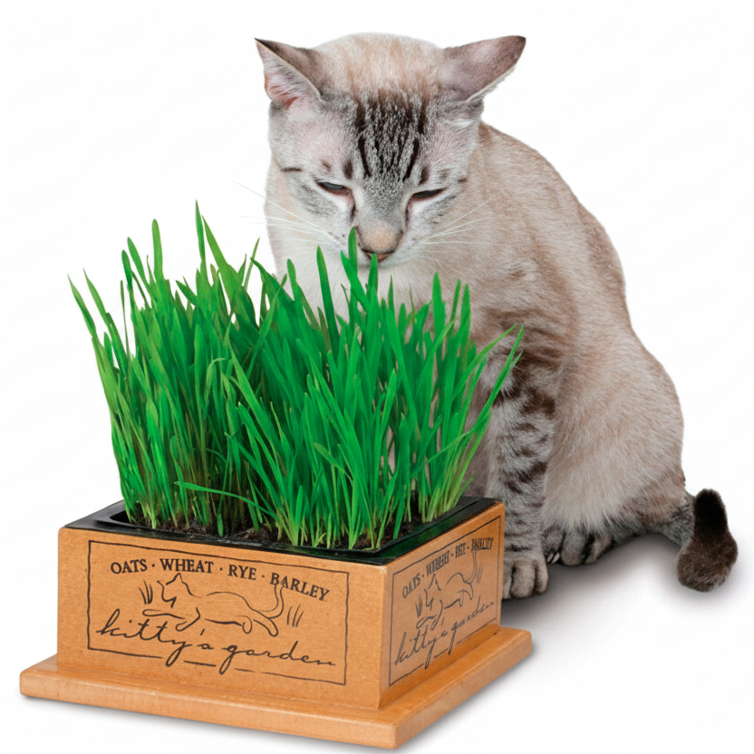 Kit 5un Sementes de Erva + 5un Grama para Gatos