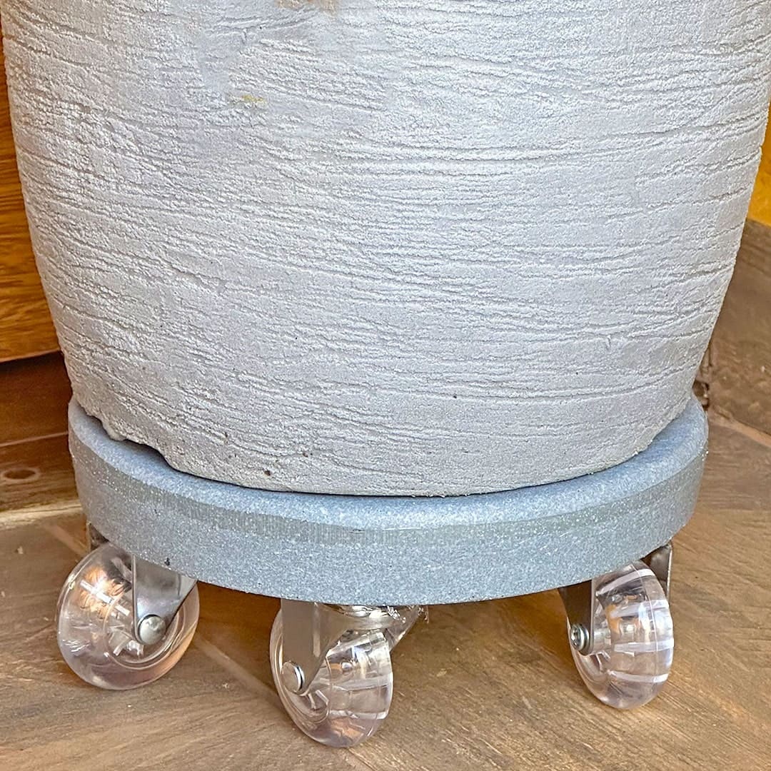 Suporte com Rodas de Silicone para Vasos Redondos