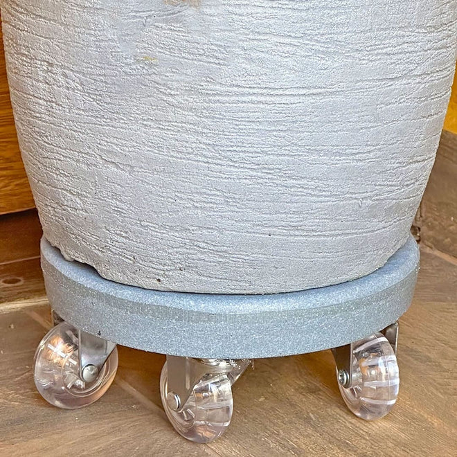 Suporte com Rodas de Silicone para Vasos Redondos