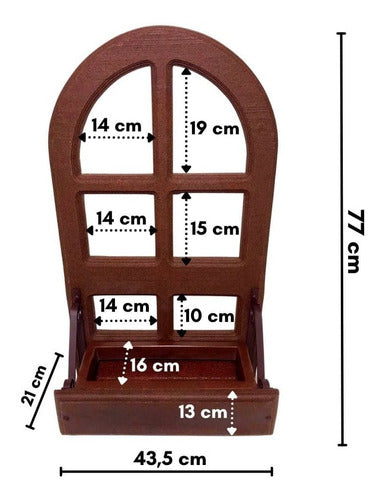 Painel Jardineira Colonial para Parede em Polietileno 77x43cm