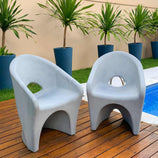 Kit Mesa de Centro com Champanheira + 2 Cadeiras Ipanema