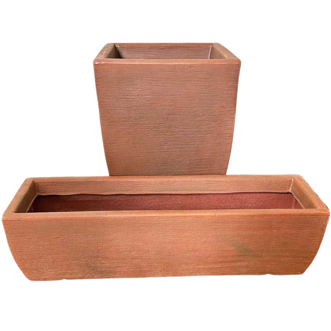 Kit Vaso + Suporte + Jardineira para Decoração Externa