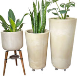 Kit 3 Vasos Linha Damasco em Polietileno