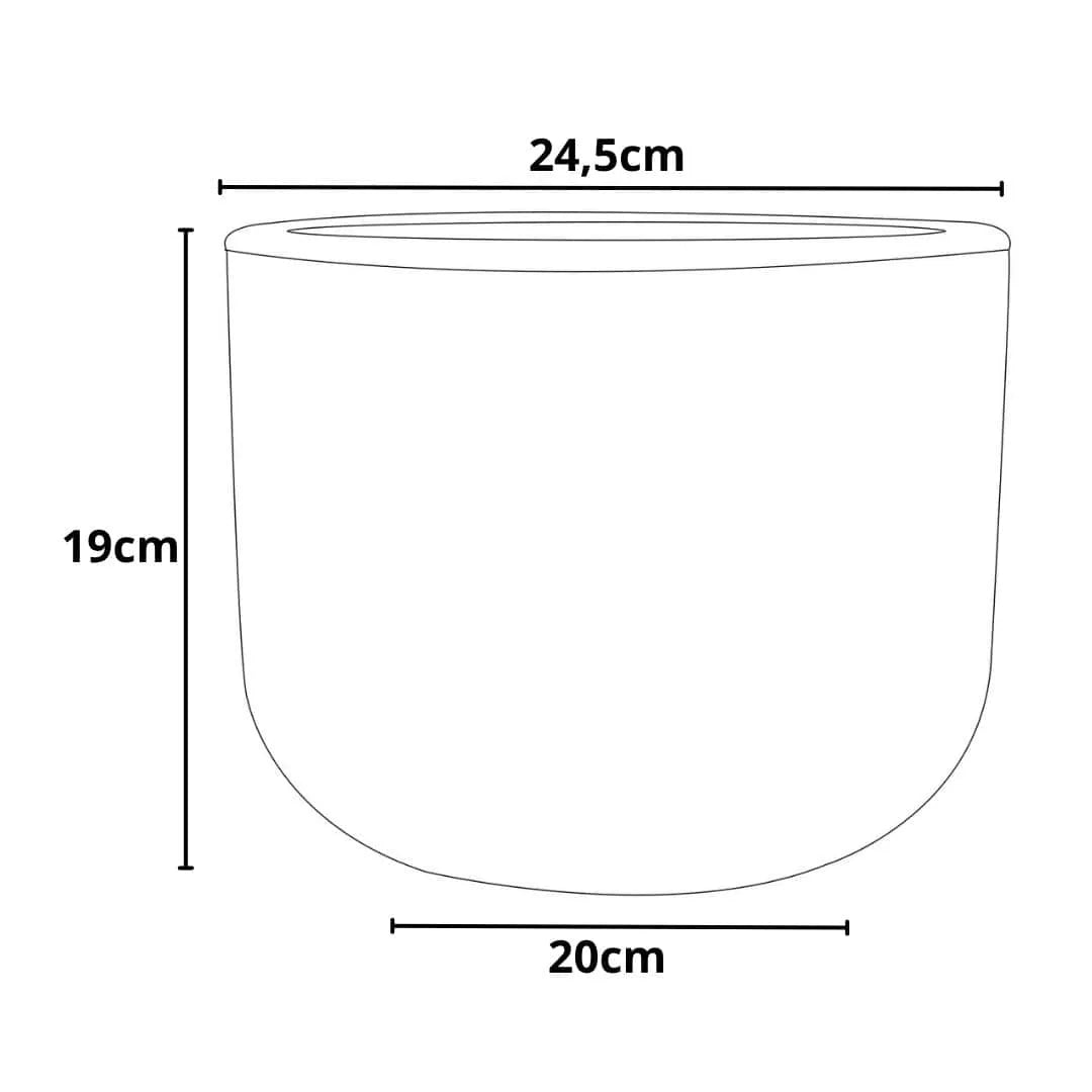 Vaso Doha Médio em Polietileno