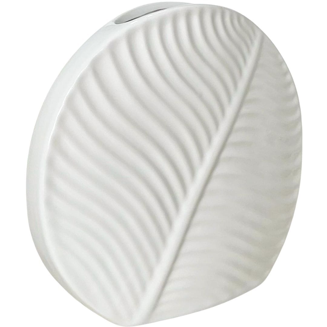 Vaso Cachepot Folha em Dolomita