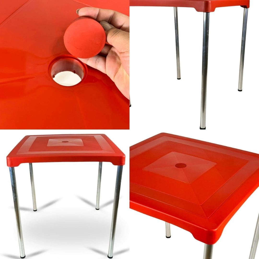 Kit Mesa com 4 Cadeiras Poltrona - Sec Line da Injeplastec