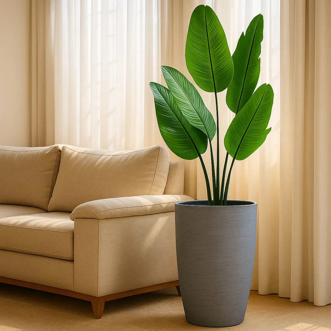 Vaso Pequim em Polietileno Texturizado 68x42cm