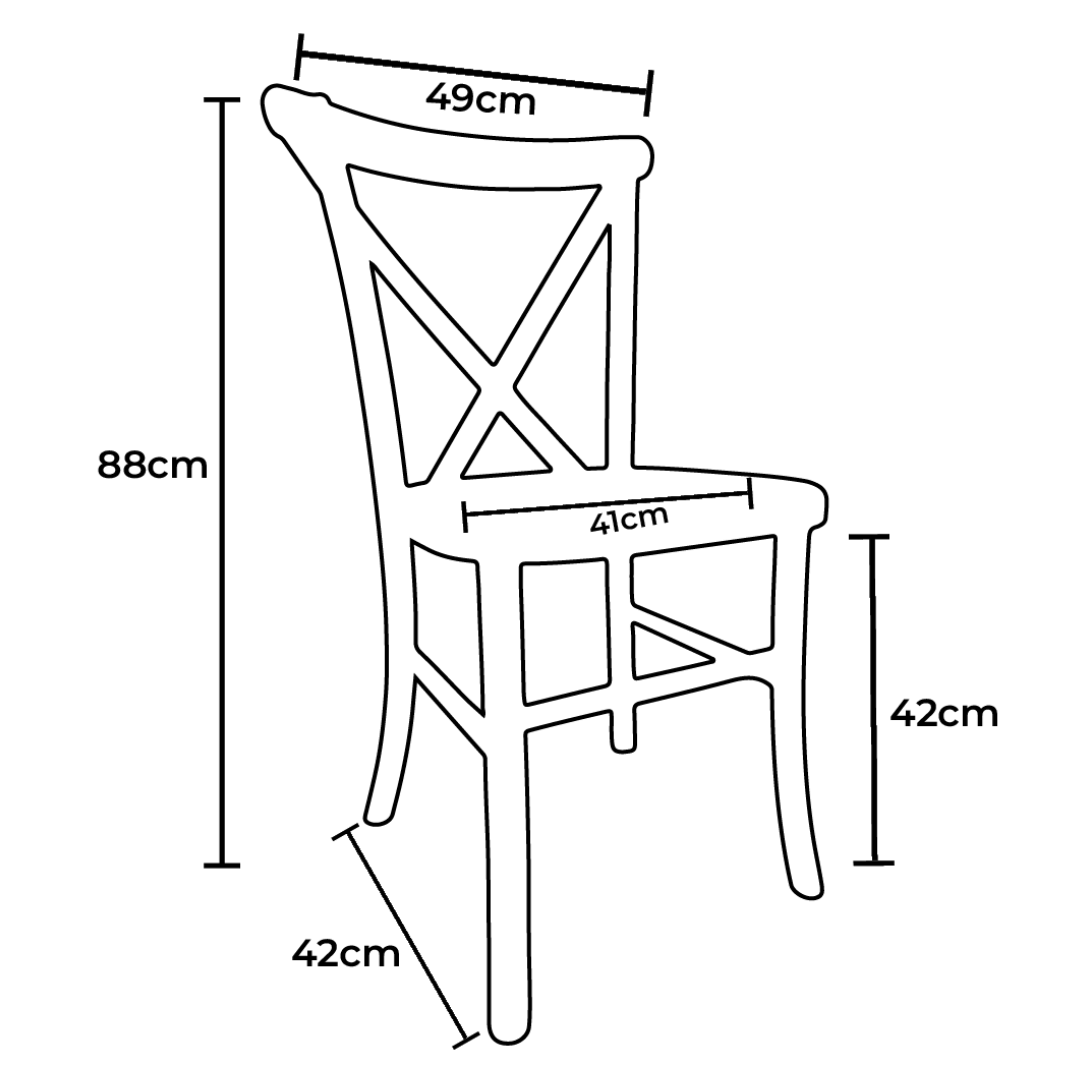 Cadeira Paris de Madeira de Eucalipto