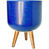 Vaso Doha Médio com Tripé de Madeira