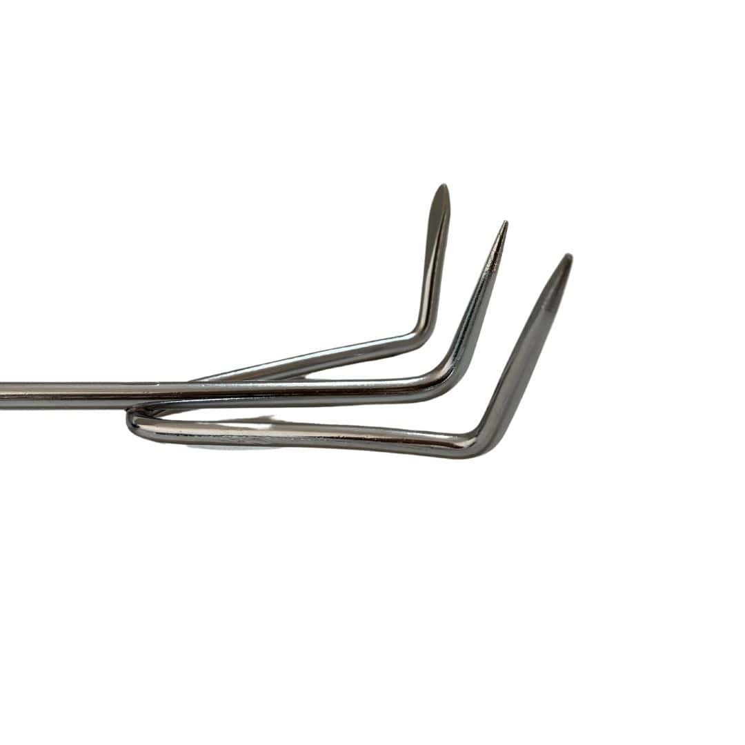 Ancinho de Mão 3 Dentes em Aço com Cabo Plástico Emborrachado 31cm