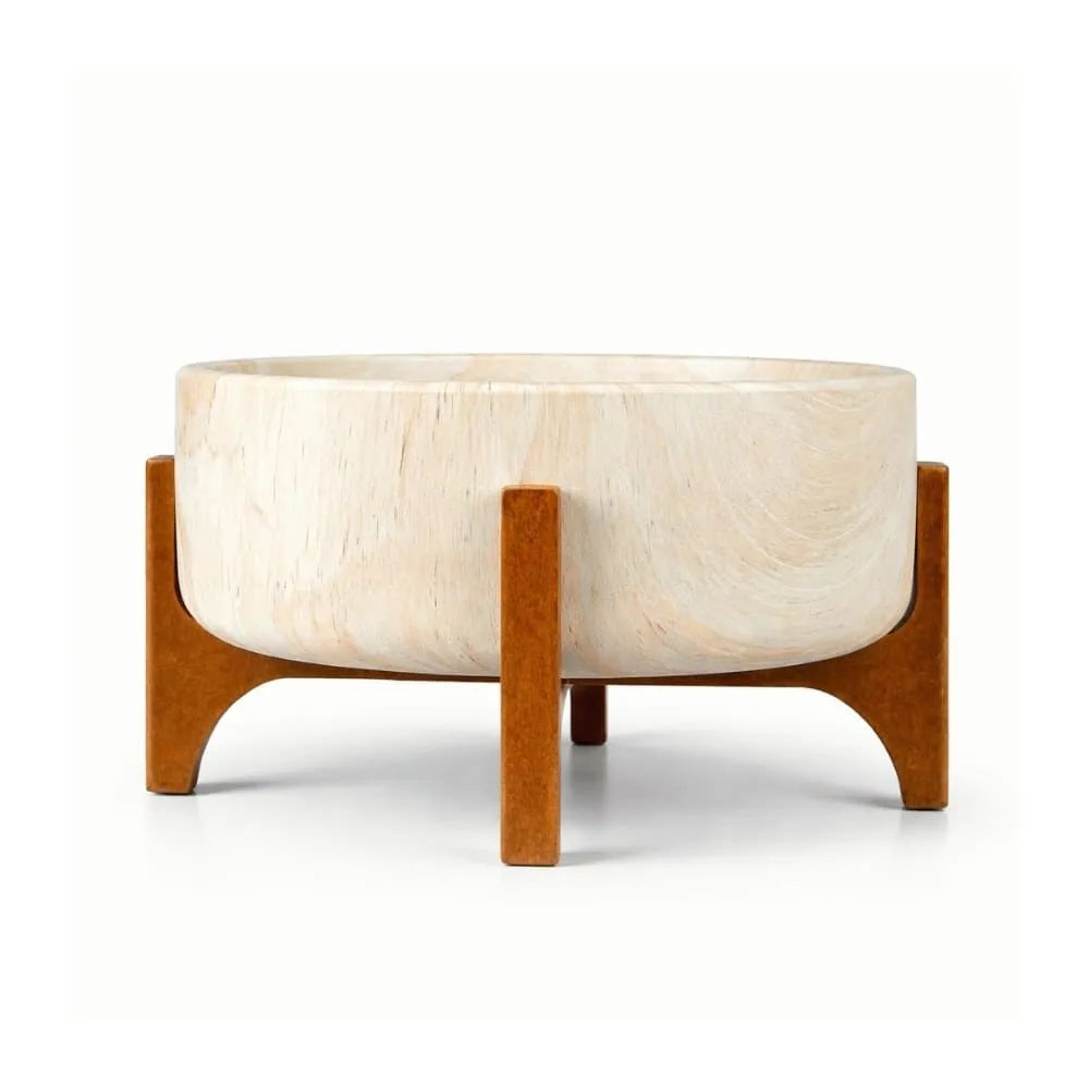 Vaso Bacia Linha Genebra com Suporte de Madeira