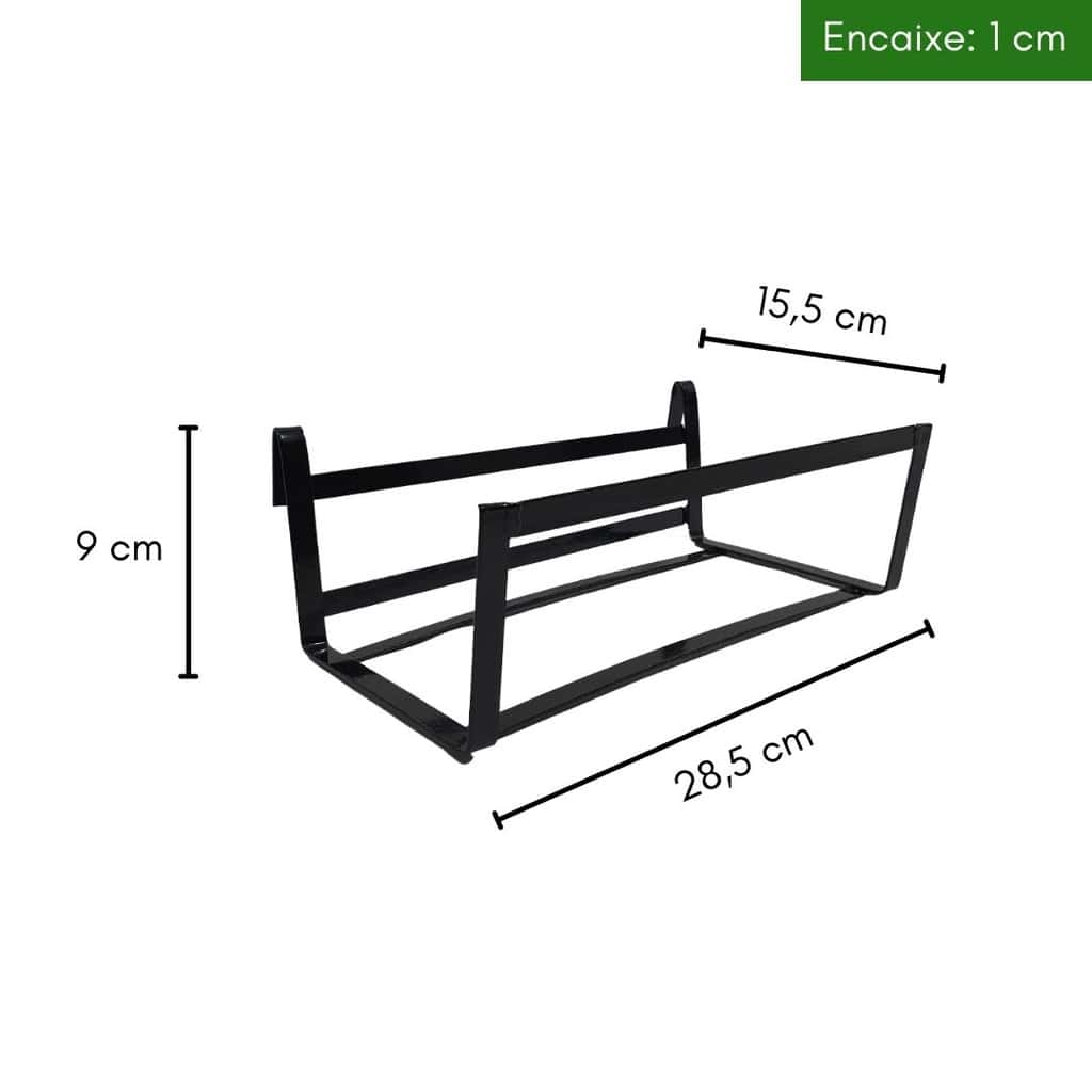 Suporte de Ferro Floreira Parede Jardineira Jardim Vertical