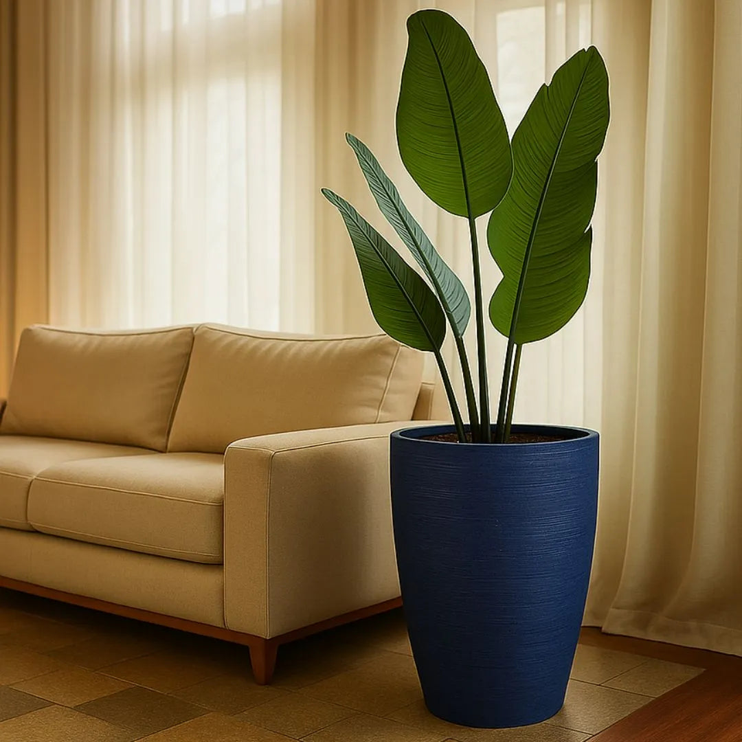 Vaso Pequim em Polietileno Texturizado 68x42cm