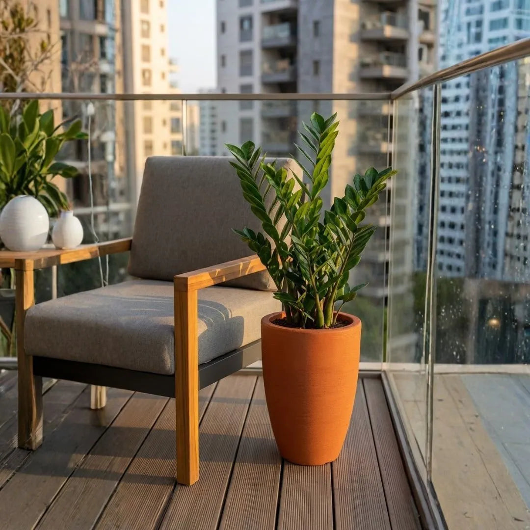 Vaso Pequim em Polietileno Texturizado 41x32cm