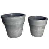 Kit 2 Vasos Atenas em Polietileno com Borda