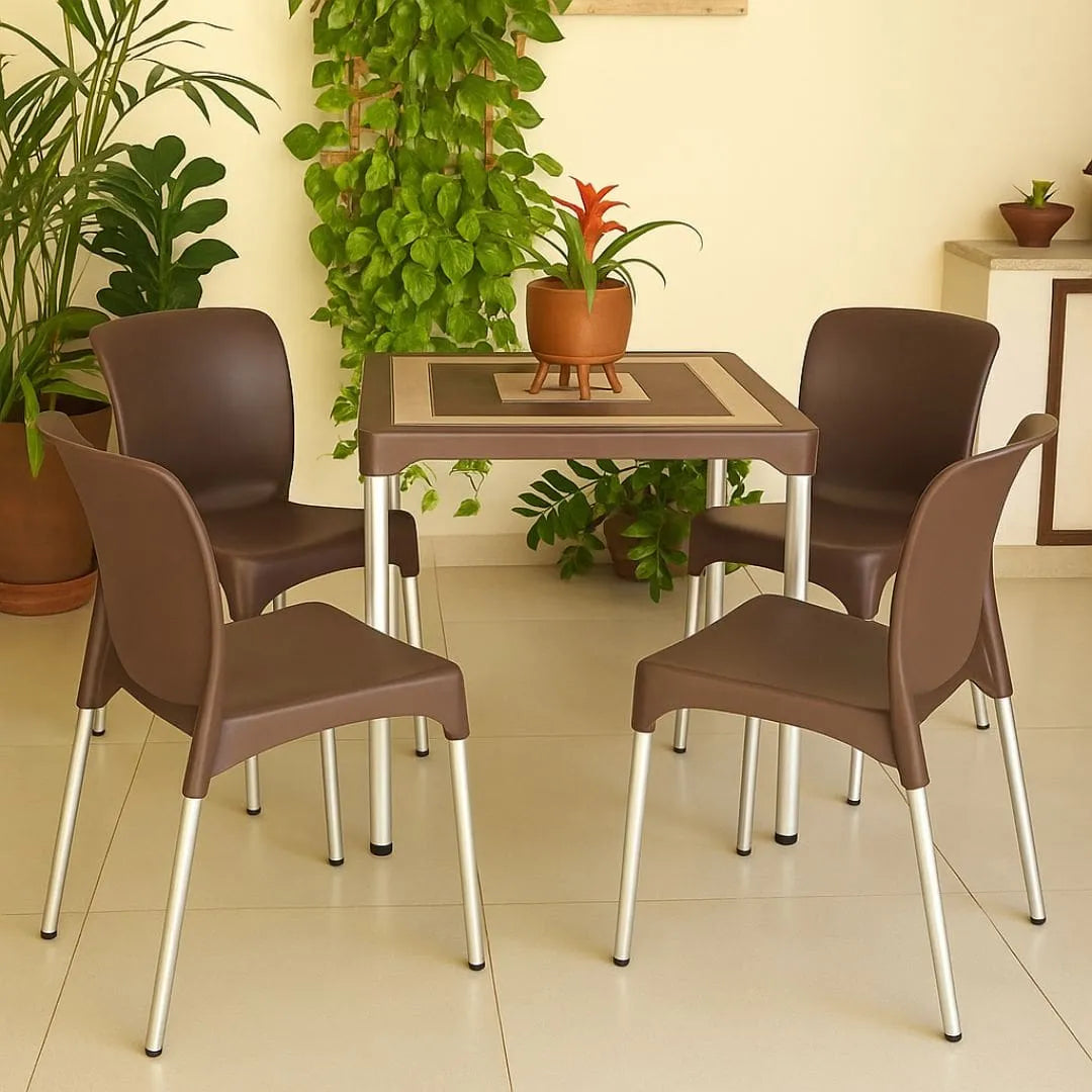 Kit Mesa com 4 Cadeiras - Sec Line da Injeplastec
