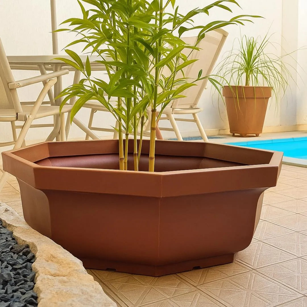 Vaso Bacia Oitavado Siena em Polietileno