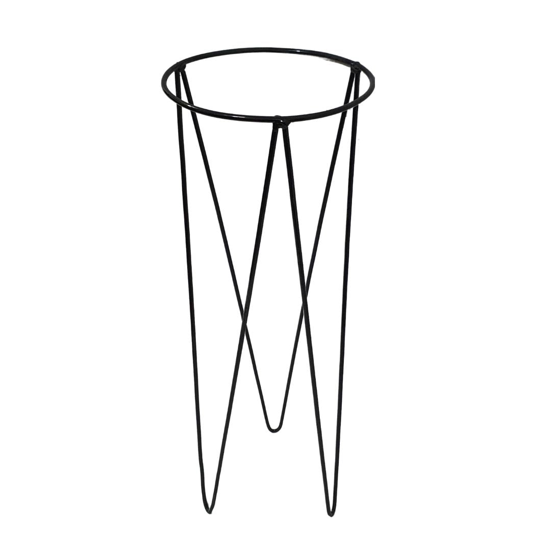 Kit 3 Suportes Tripé Redondo de Ferro