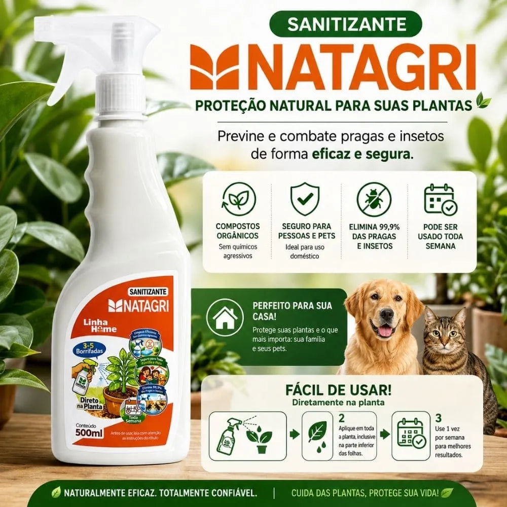 Natagri Defensivo Sanitizante Inseticida 500ml