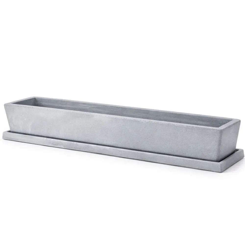 Jardineira com Prato Coletor 80x15cm em Polietileno