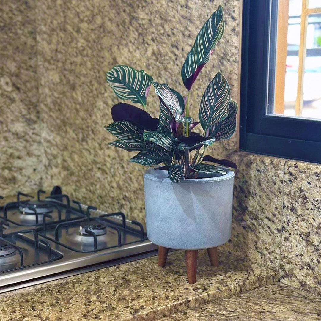 Mini Vaso Linha Doha 22cm com Tripé