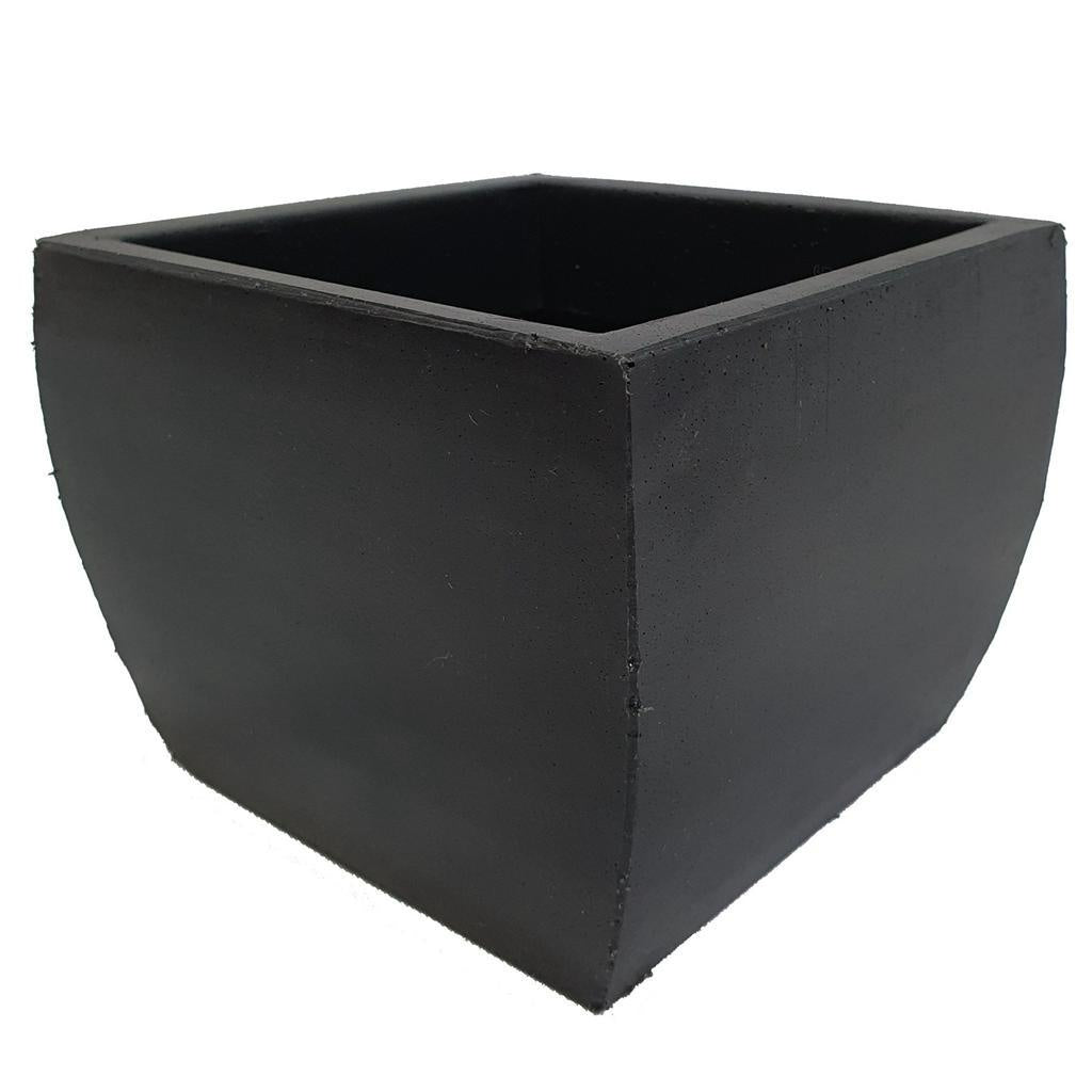 Vaso Cachepot Quadrado em Polietileno 14x17cm