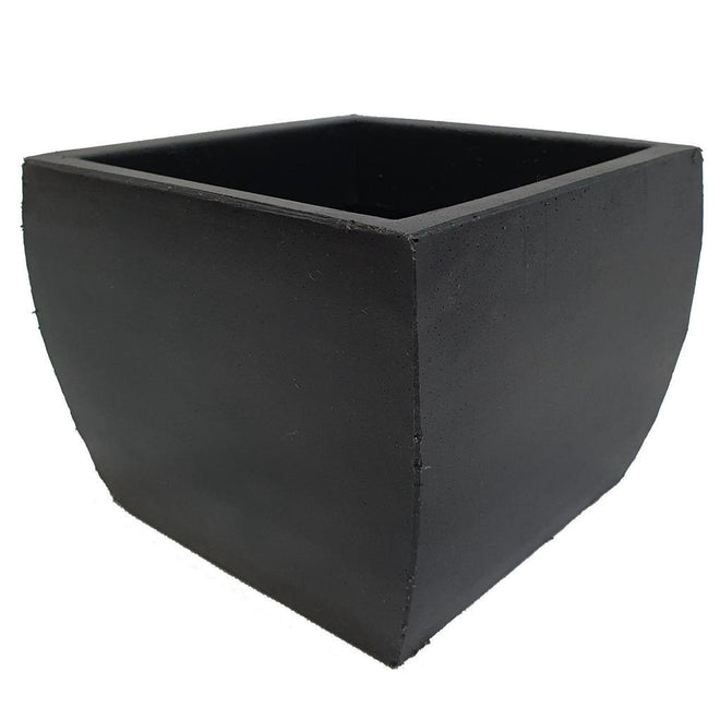 Vaso Cachepot Quadrado em Polietileno 14x17cm
