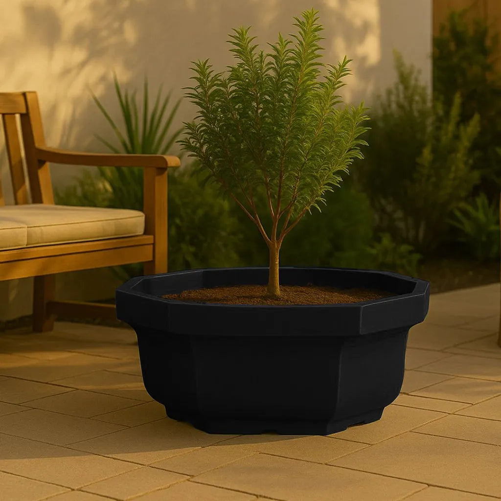 Vaso Bacia Oitavado Siena em Polietileno