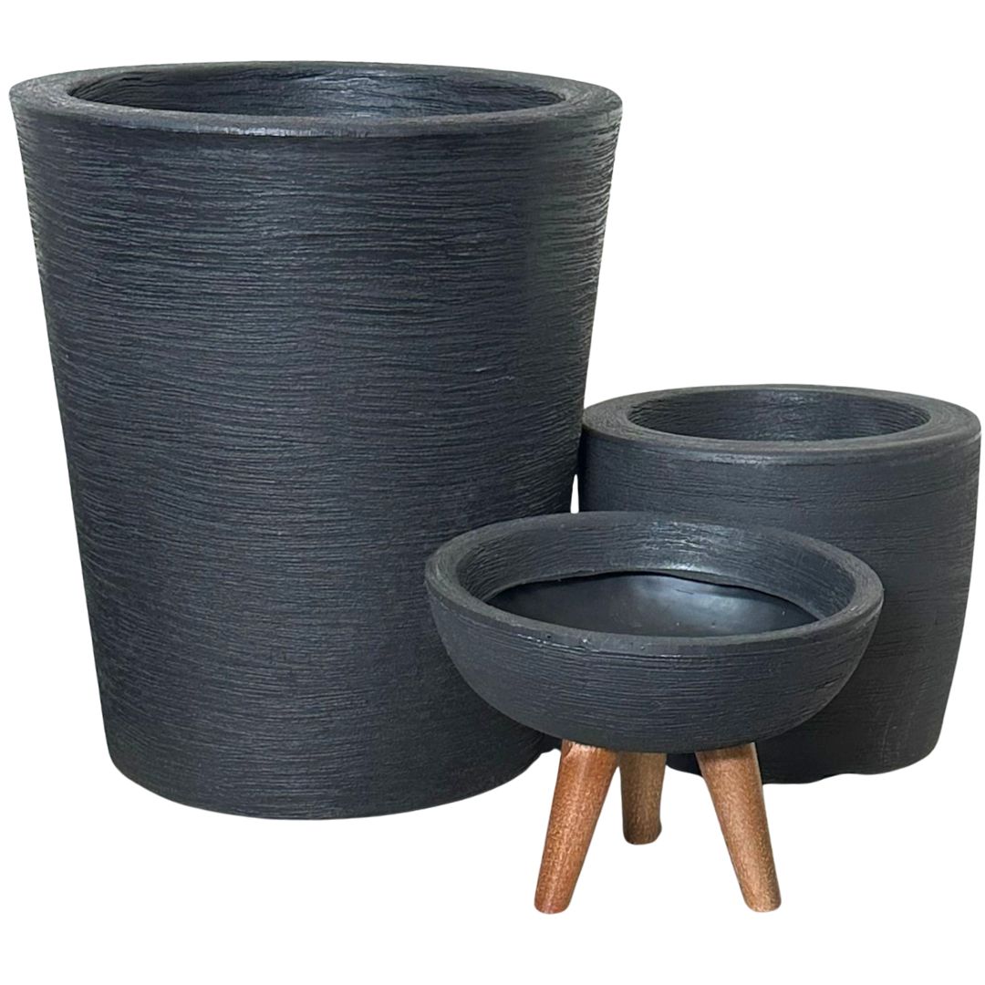 Kit 3 Vasos Decorativos para Pequenos Espaços