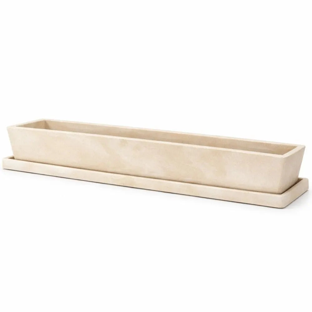 Jardineira com Prato Coletor 80x15cm em Polietileno