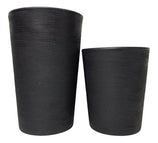 Kit 2 Vasos Linha Damasco Texturizado em Polietileno