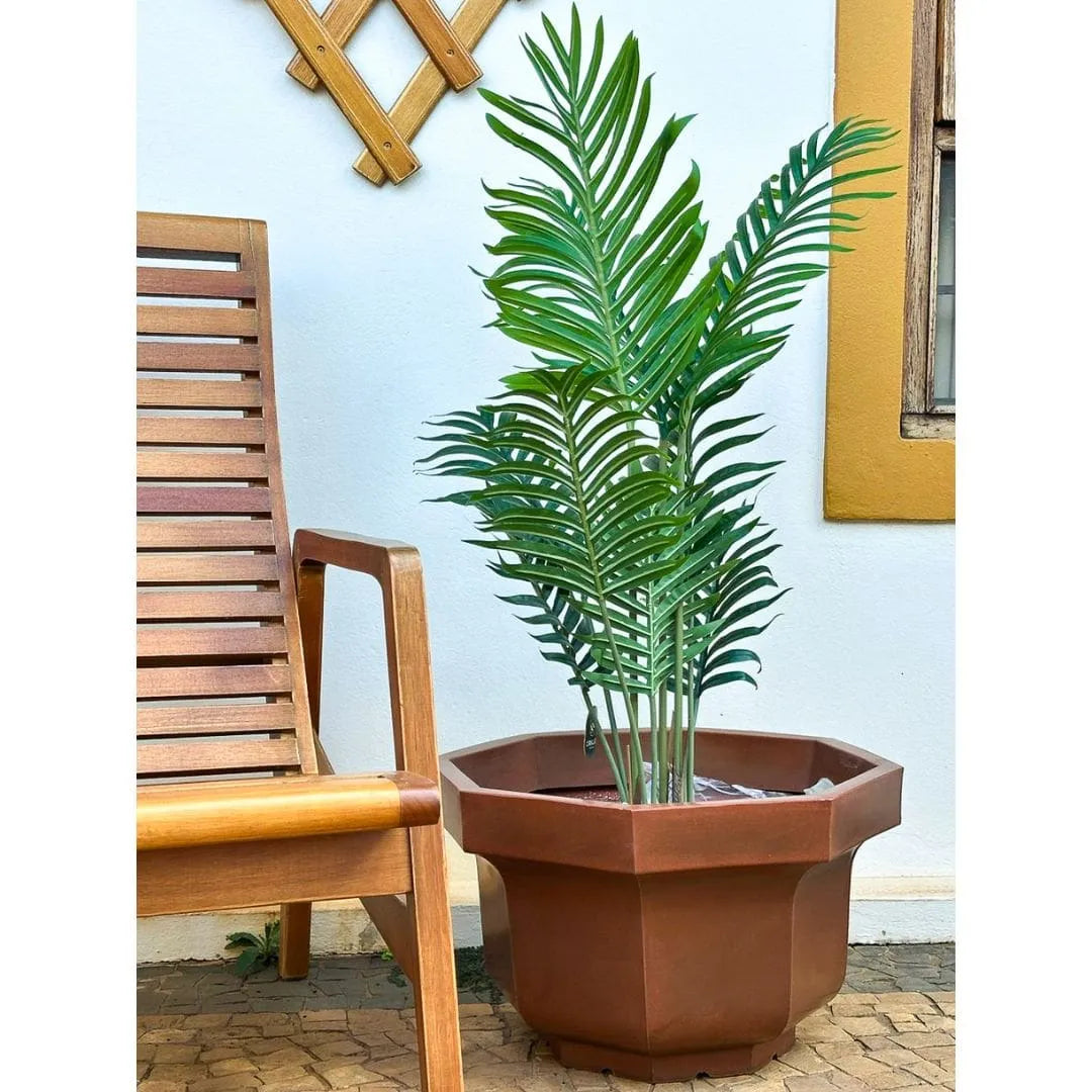 Vaso Oitavado Siena em Polietileno 48cm