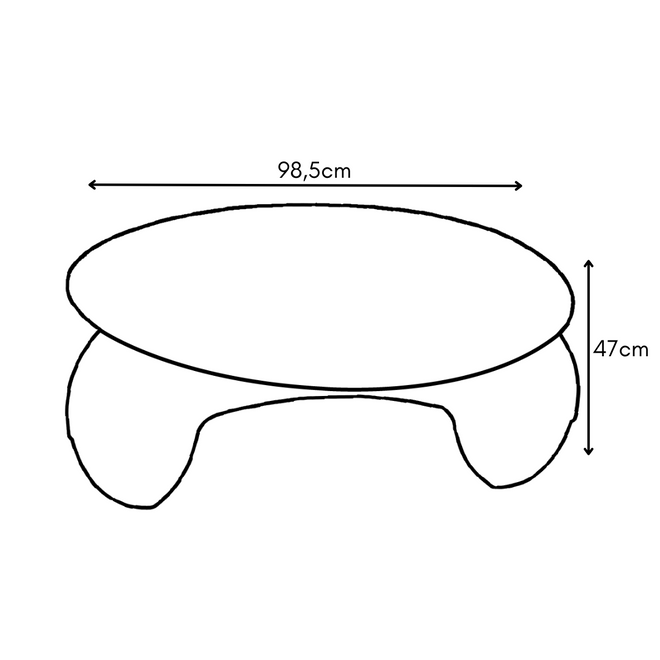 Mesa de Centro com Champanheira - Área Externa