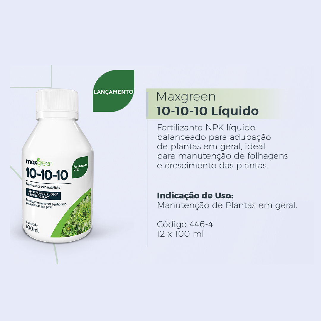 Fertilizante NPK Líquido 10-10-10 Forth 100ml