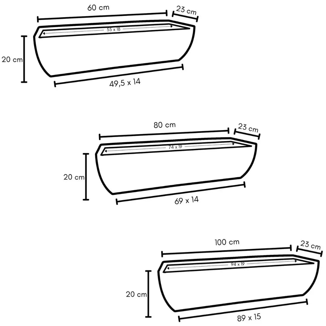 Jardineira Viena Média em Polietileno