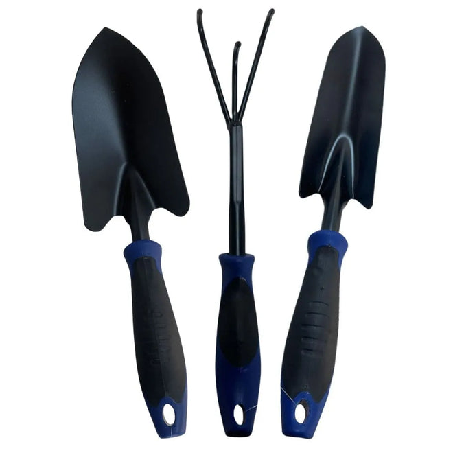 Kit de Ferramentas Para Jardinagem 3 Peças - Preto