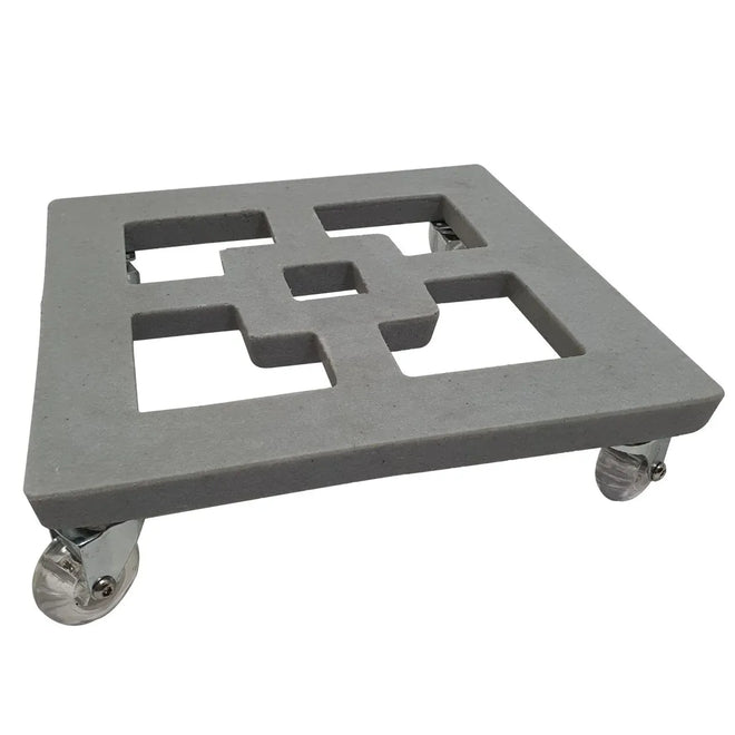 Suporte com Rodas de Silicone para Vasos Quadrados