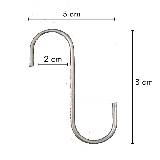 Kit Ganchos de Aço para Jardins Verticais