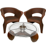 2 Cadeiras e Mesa Decoração Jardim Varanda Kit Copacabana