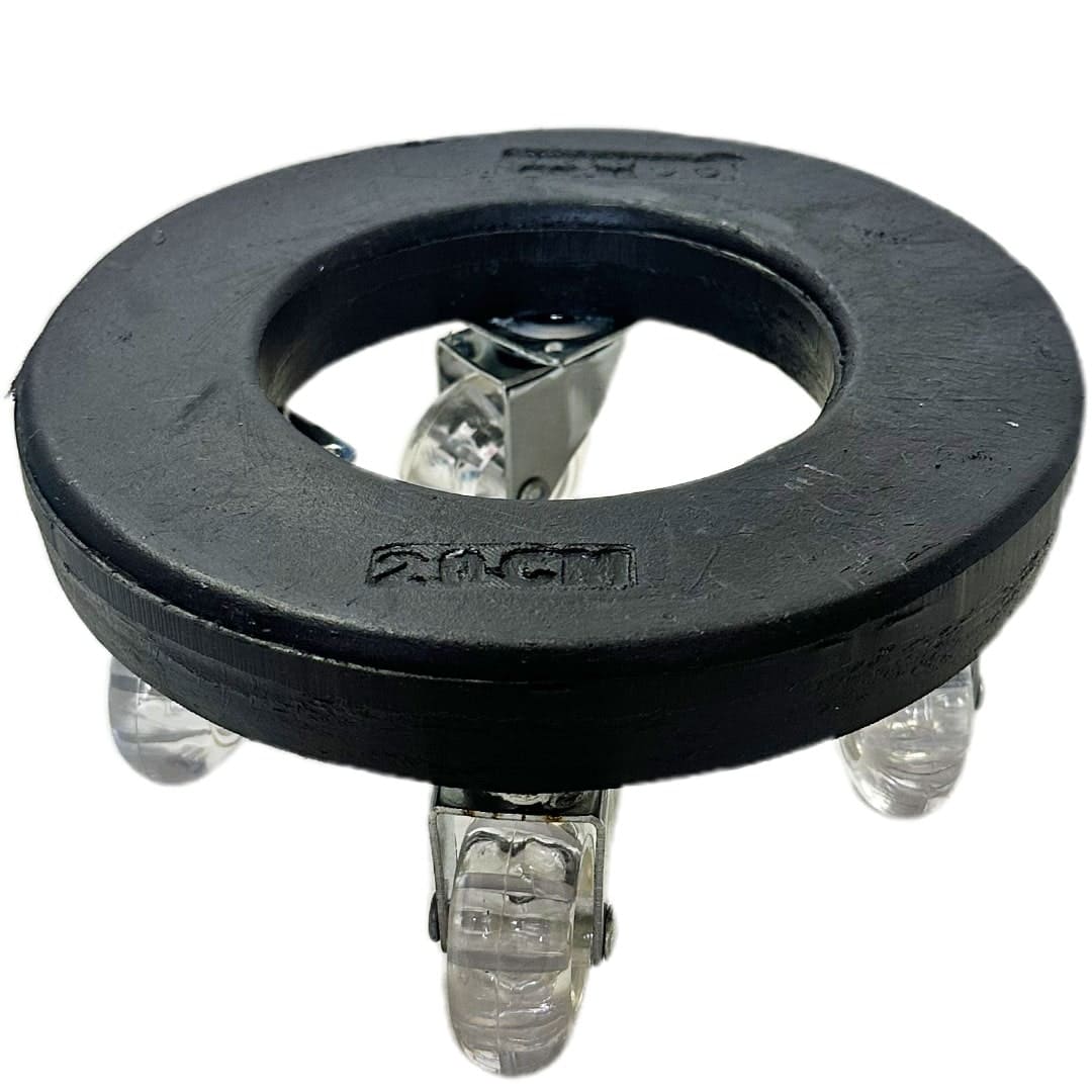 Suporte com Rodas de Silicone para Vasos Redondos