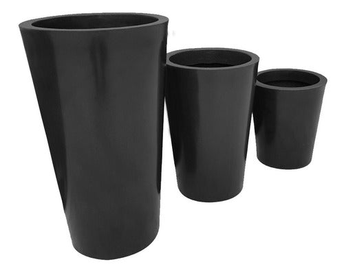 Kit 3 Vasos Damasco Brilhantes