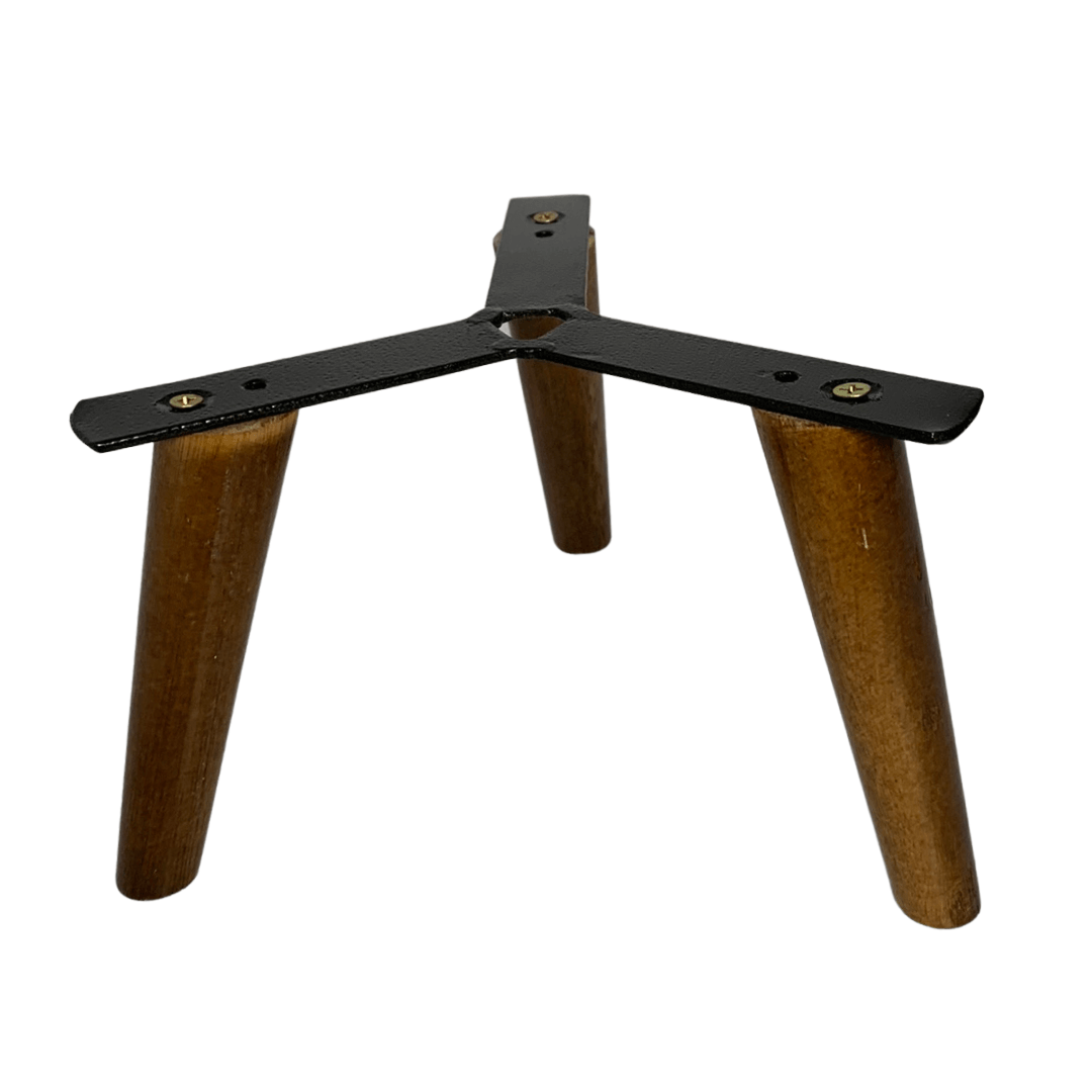 Tripé de Madeira Reforçado para Vasos