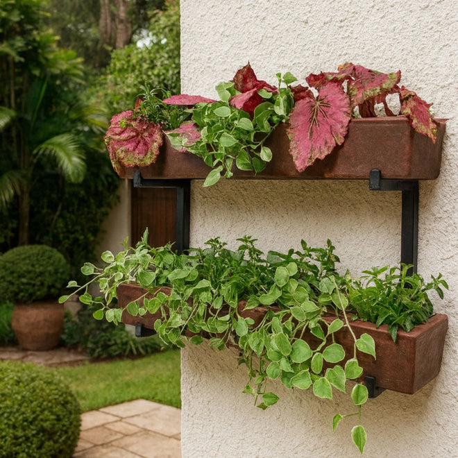 Suporte Jardim Vertical com Jardineira