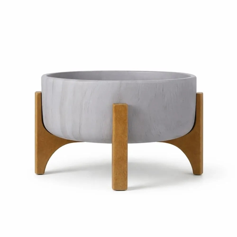 Vaso Bacia Linha Genebra com Suporte de Madeira