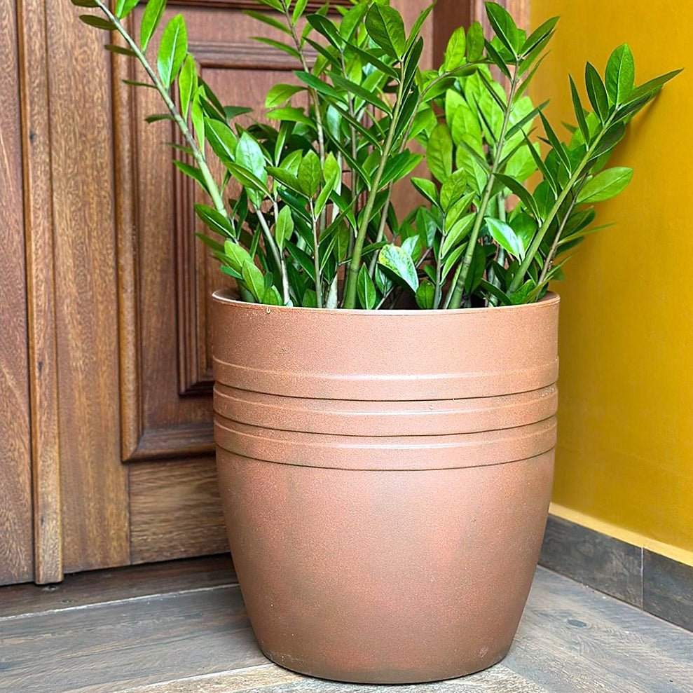 Vaso Mônaco Texturizado em Polietileno