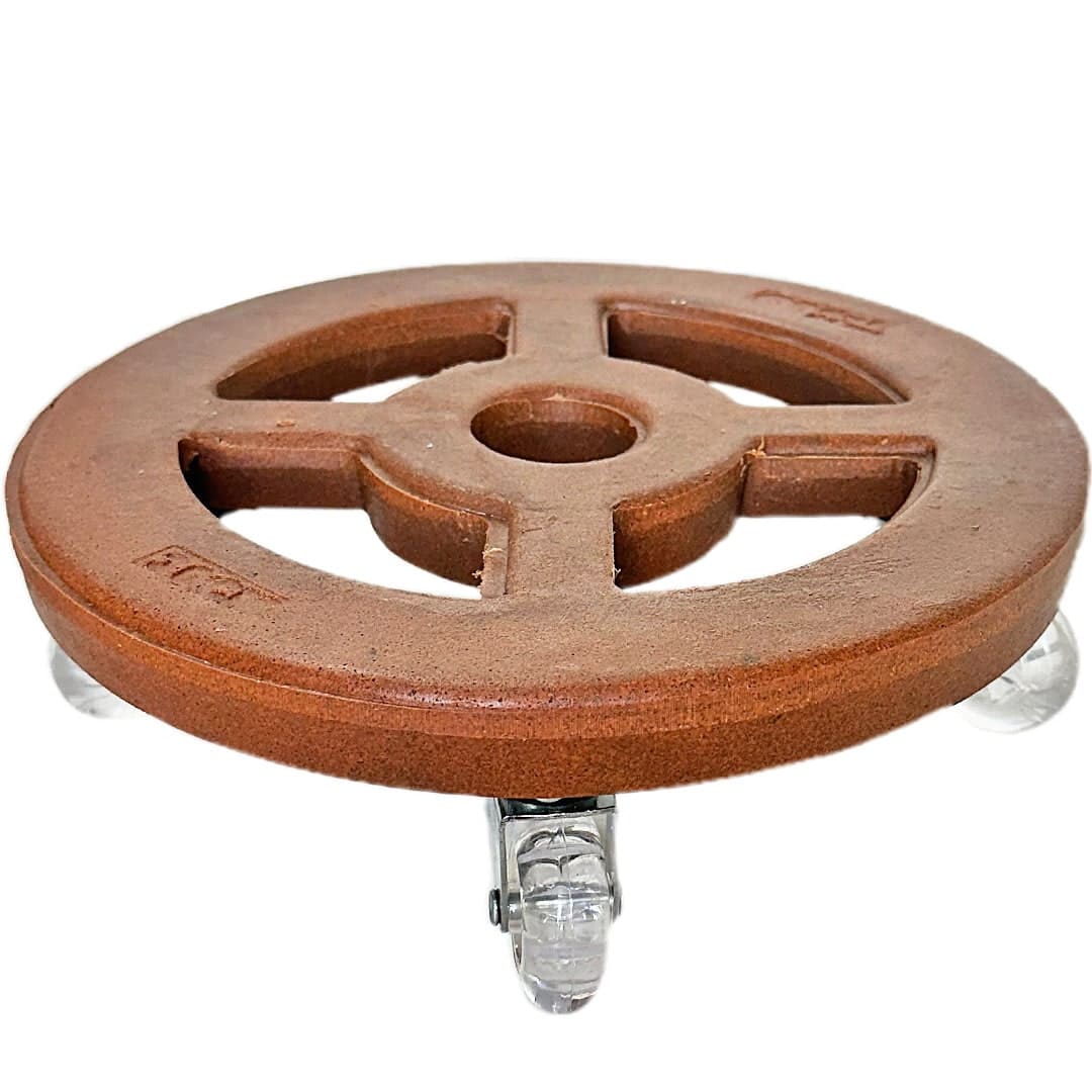 Suporte com Rodas de Silicone para Vasos Redondos