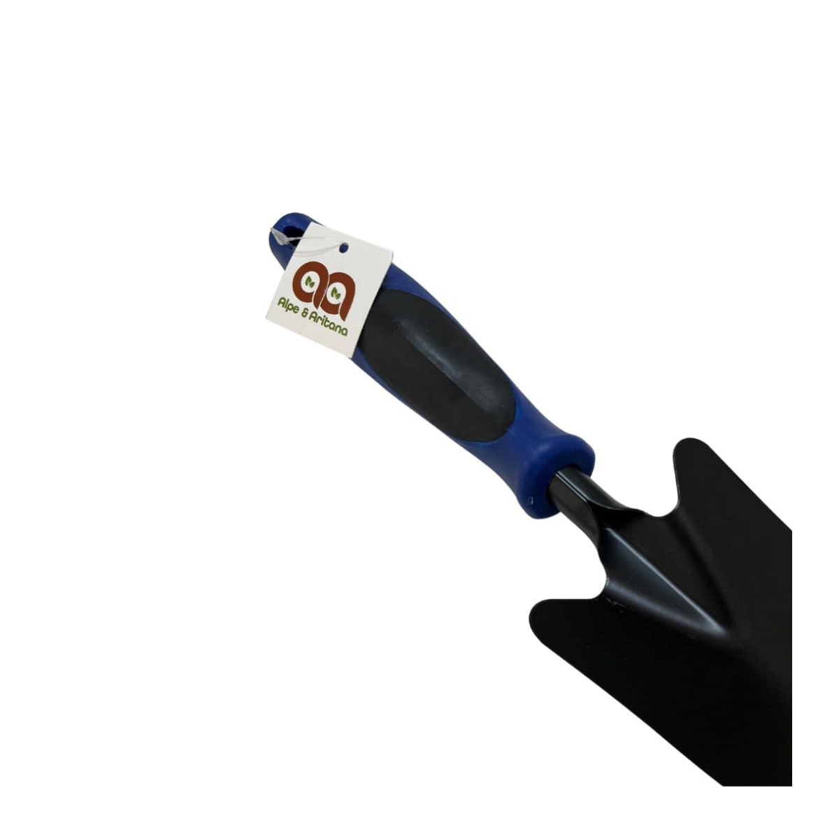 Pá de Jardim Larga em Aço Inox com Cabo Emborrachado - Preto